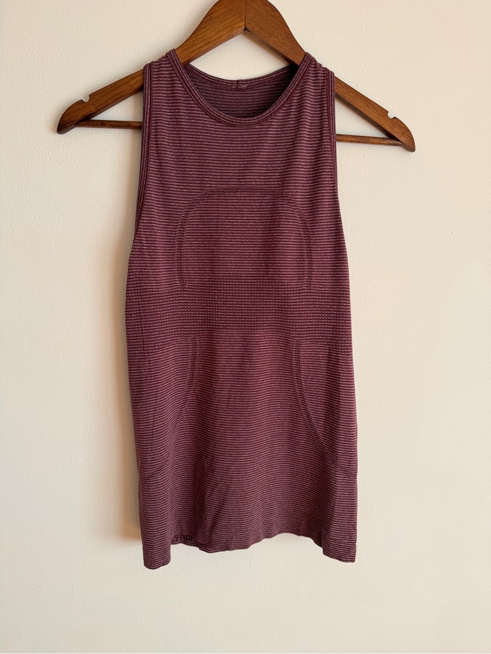 Lululemon Run Swiftly Tech Tank Tonka Stripe Heathered Bordeaux Drama Bordeaux 6